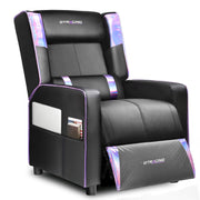 Gaming Recliner Chair with Footrest Purple