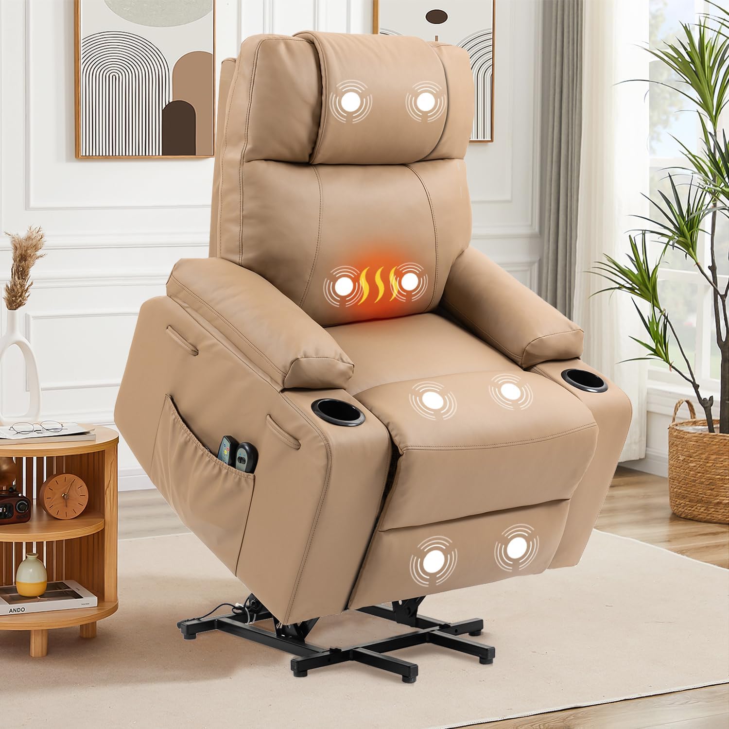 Power Lift Recliner with Massage and Heat