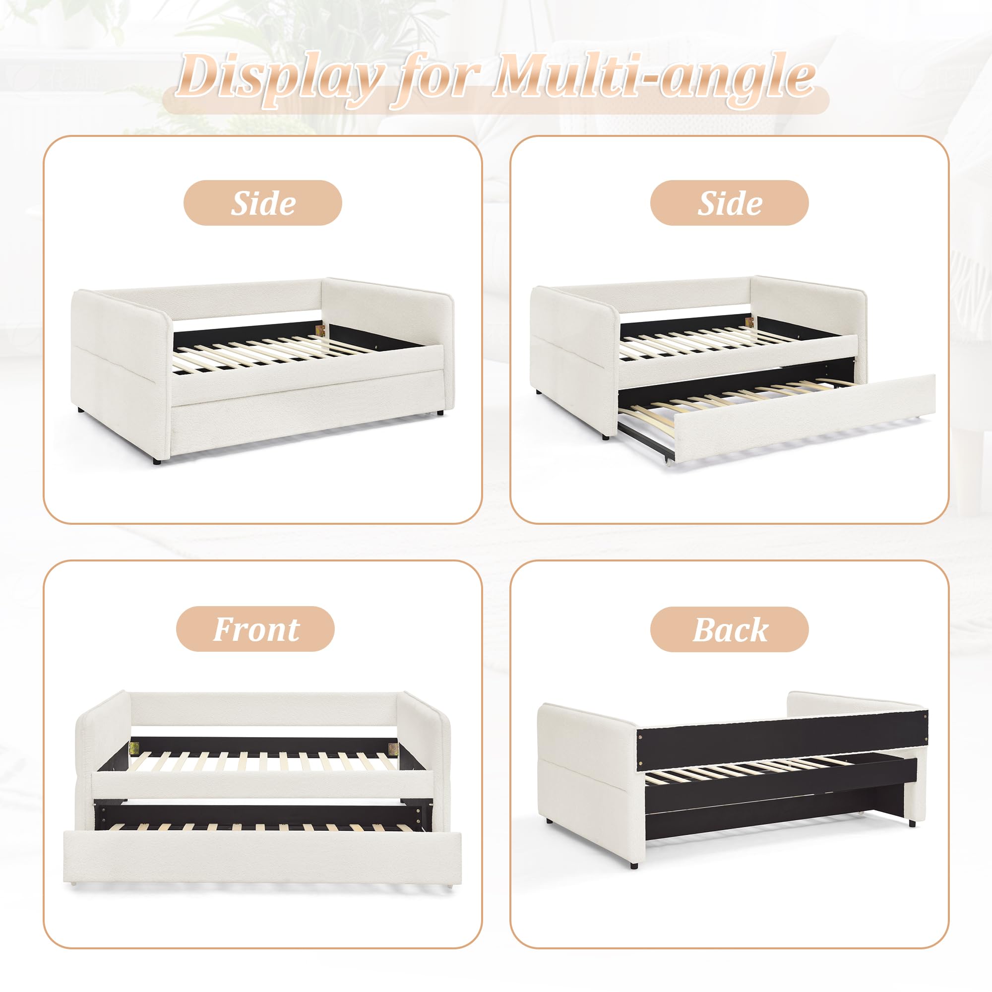 Twin Size Daybed with Pop-Up Trundle