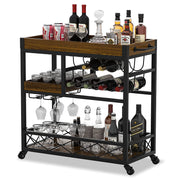 36" Electric Fireplace TV Stand with Mantel