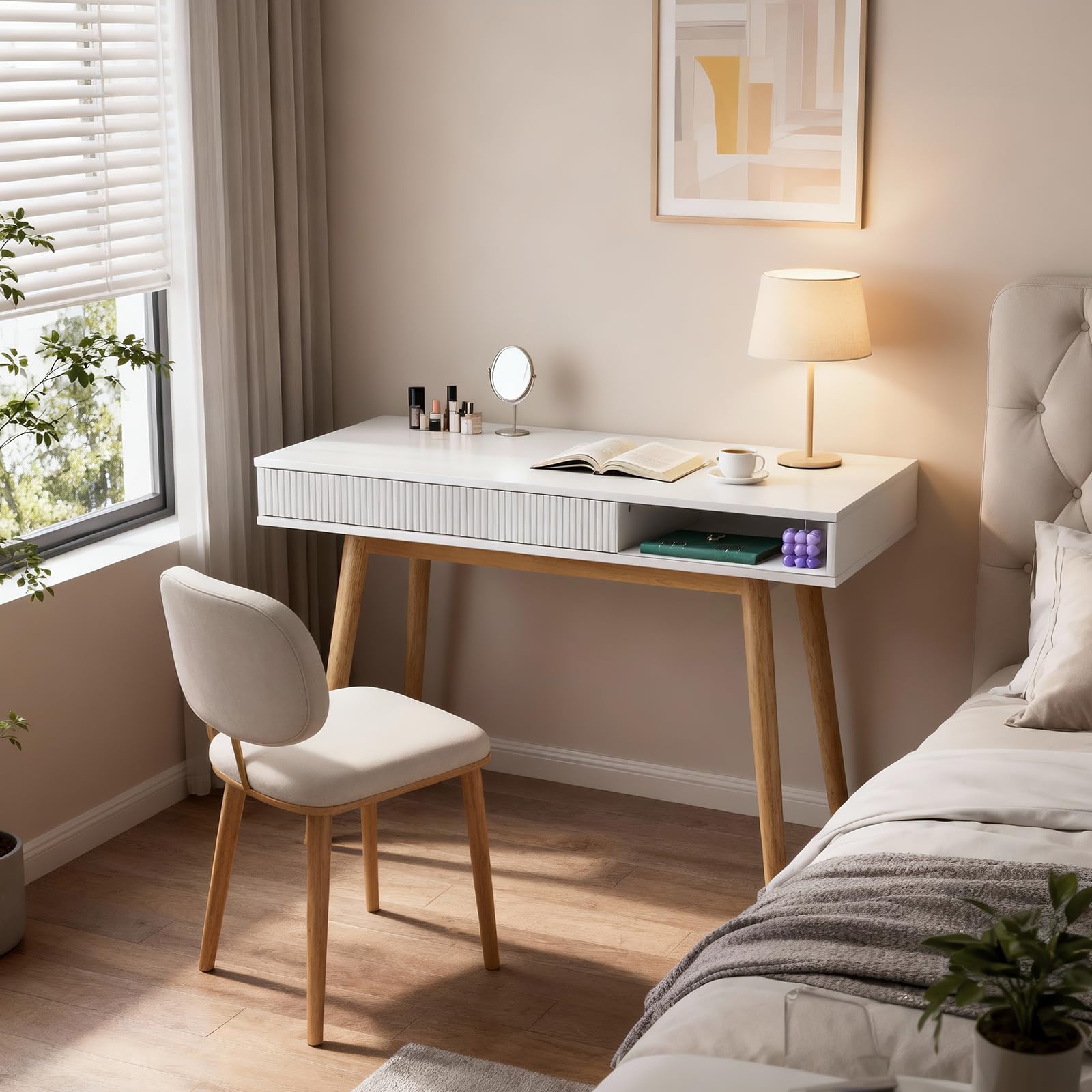 42" Modern Office Desk with Drawer