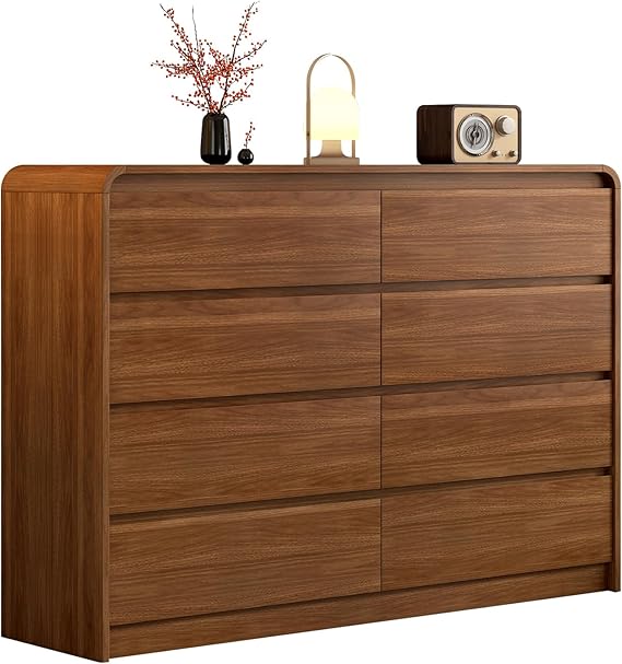 6 Drawer Dresser with Curved Anti-Collision Design