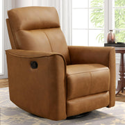 Swivel Rocker Recliner Glider Chair with Soft Backrest