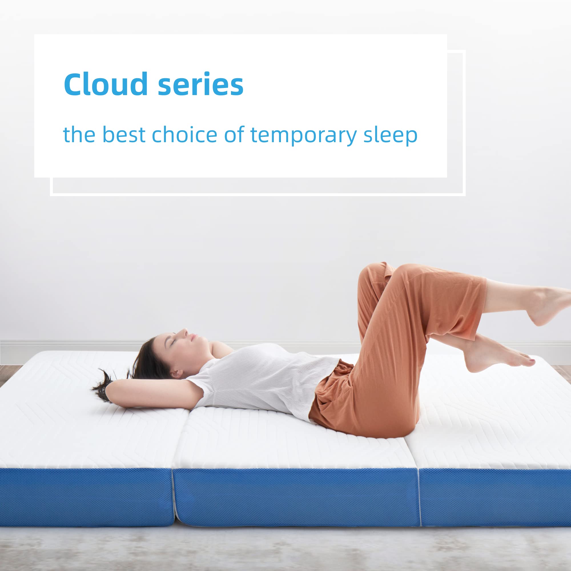 6 Inch Queen Trifold Gel Memory Foam Mattress