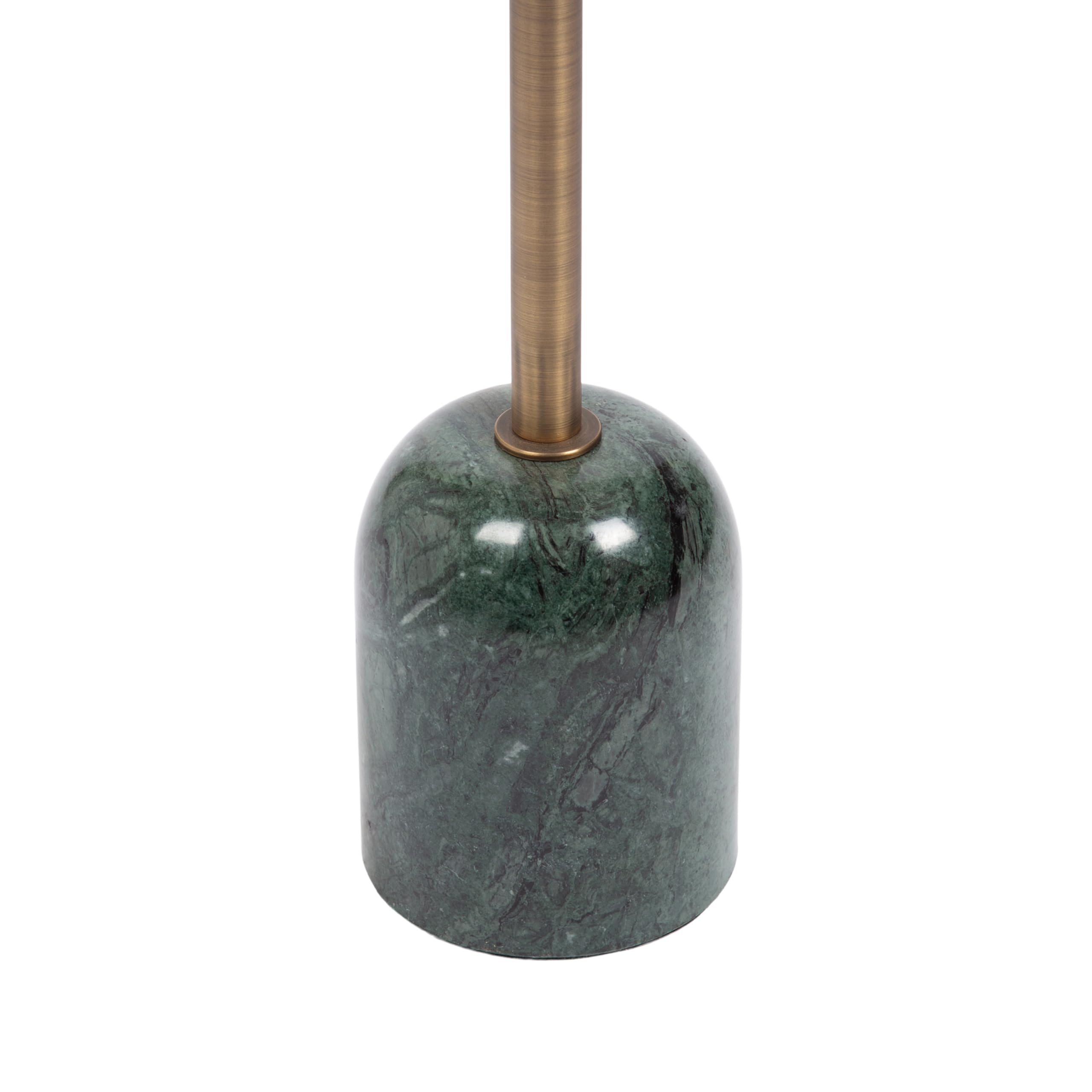 Shorrock Round Mango Wood Side Table with Marble Base