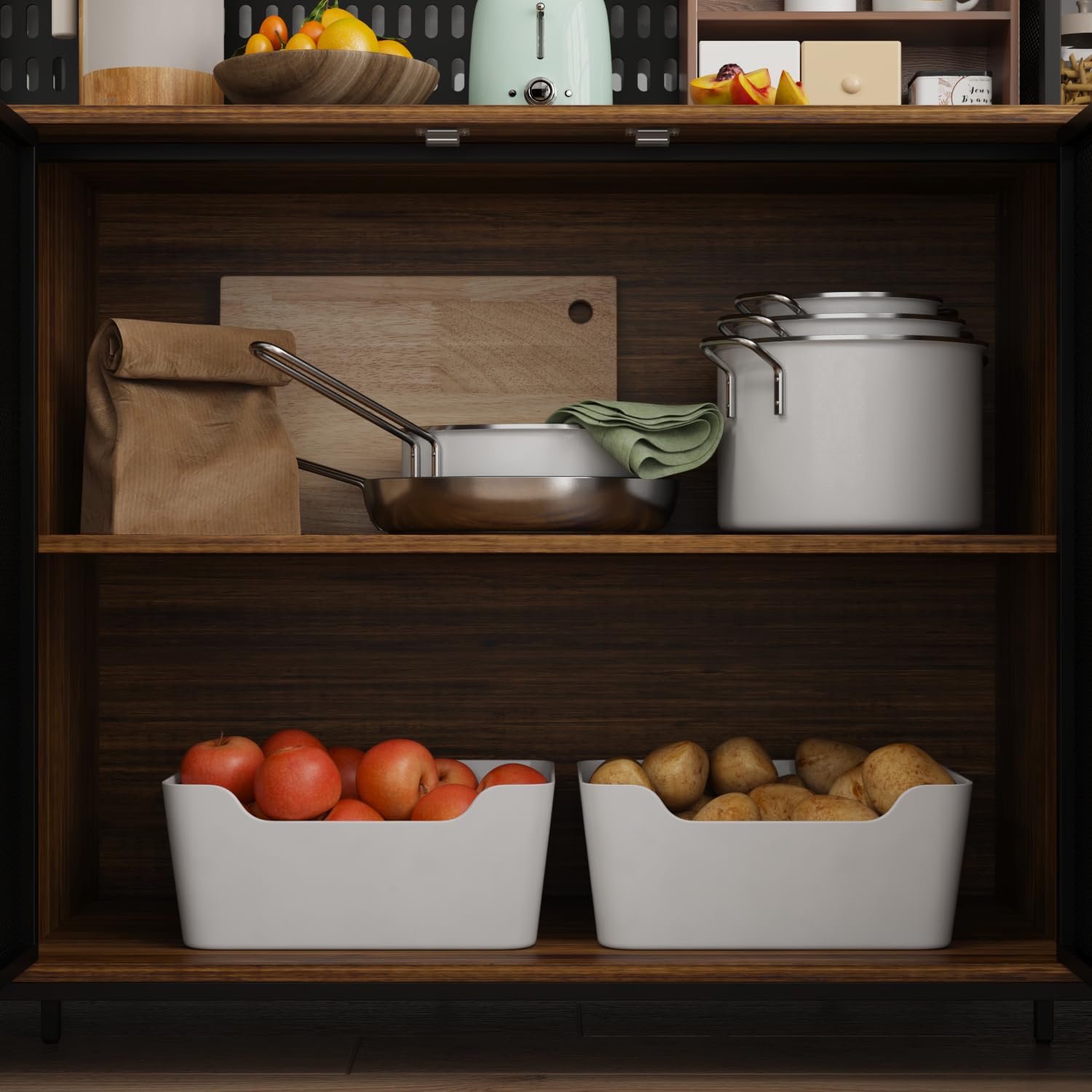 Kitchen Hutch Pantry Cabinet with 6 Drawers