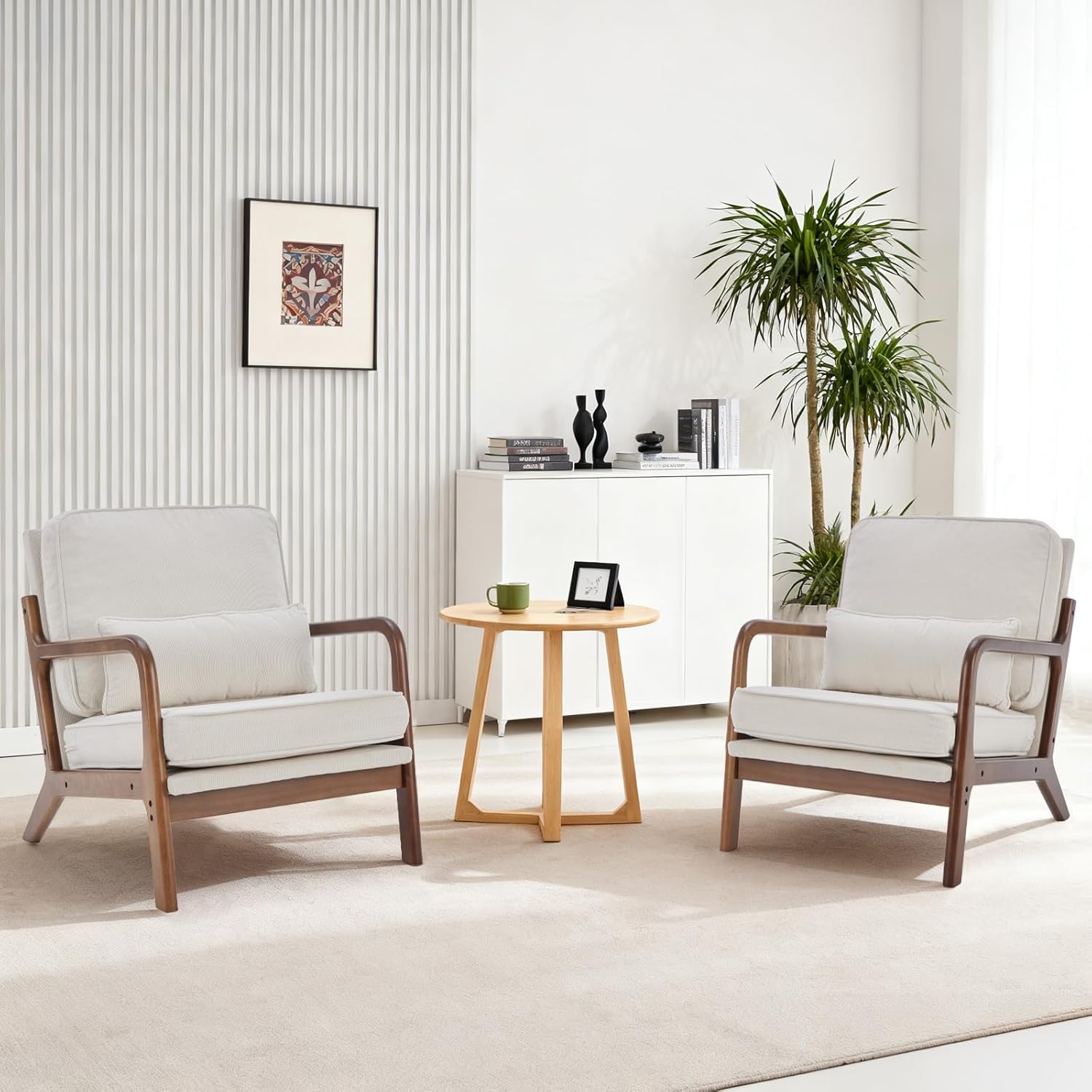 Mid Century Accent Chair with Arms