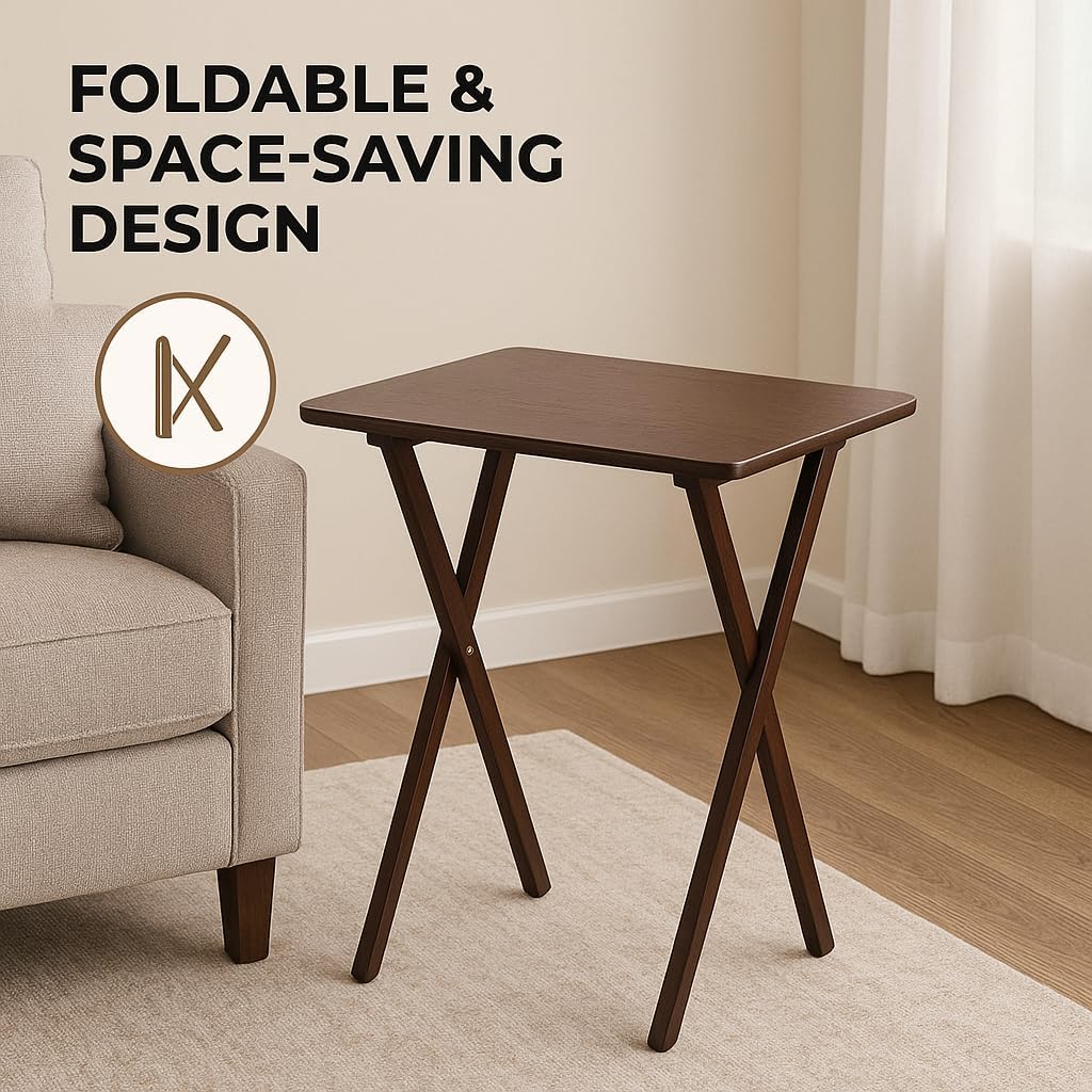 Wood Cade Oversized Snack Table Set