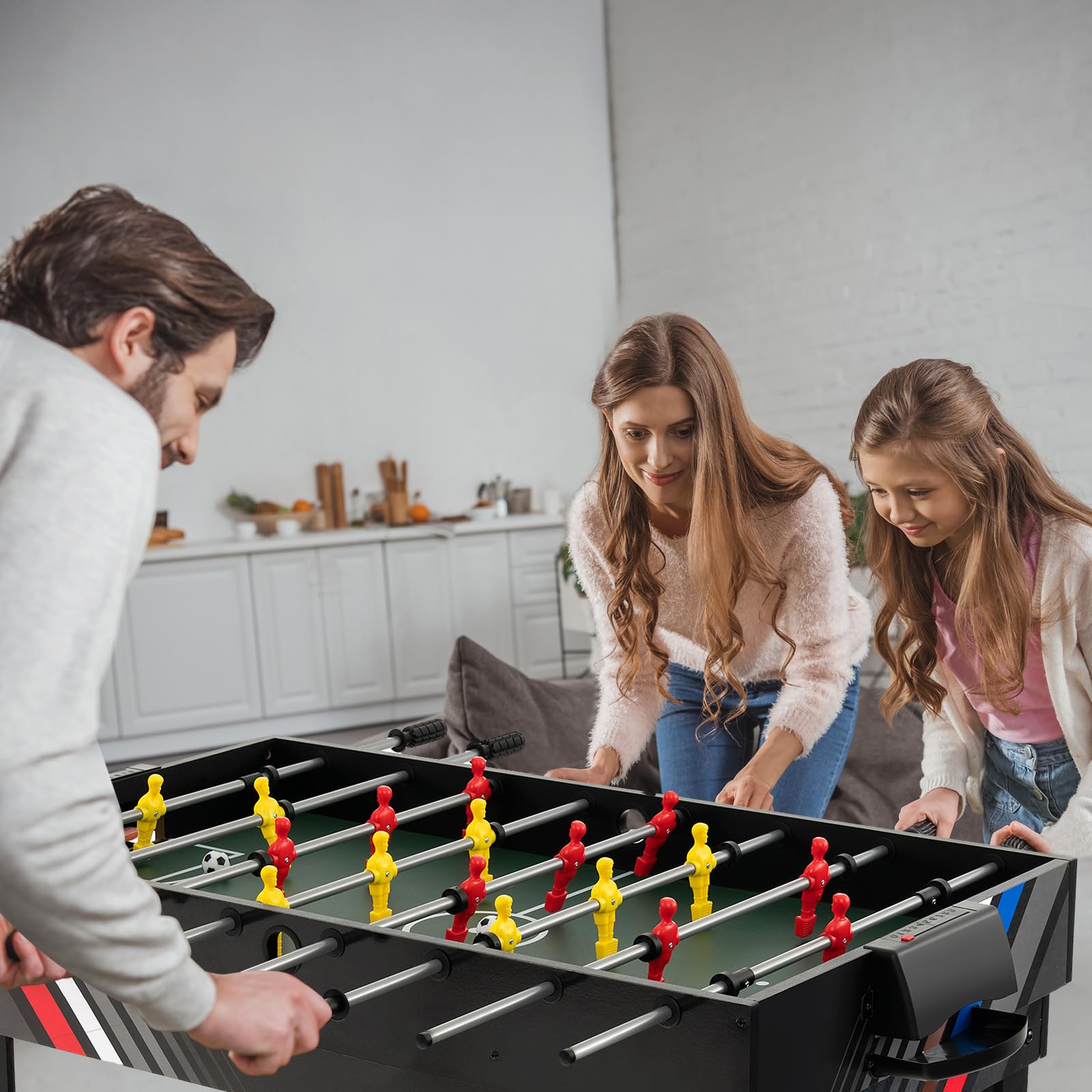4-in-1 Multi Game Table with Foosball, Pool, Air Hockey & Table Tennis