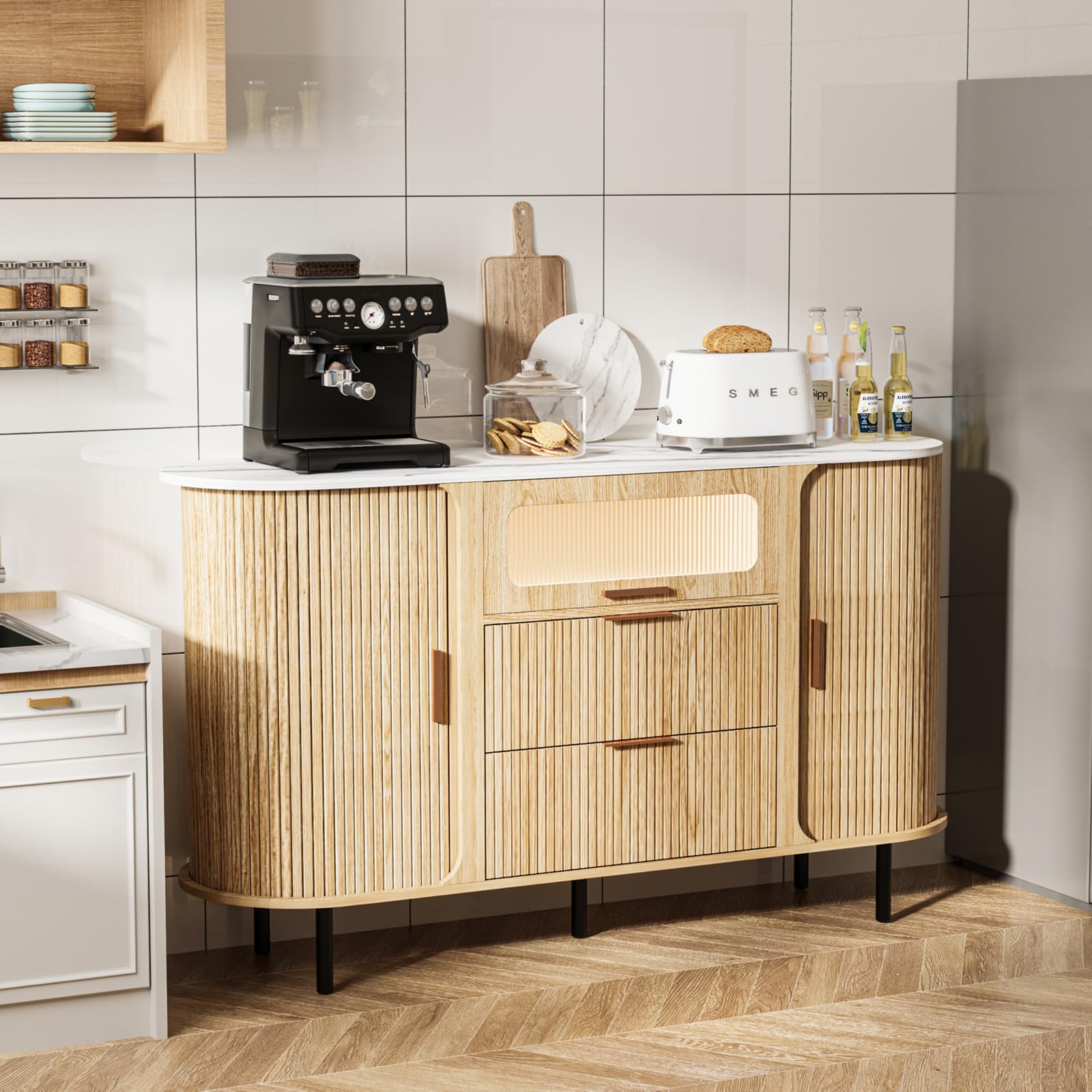47.8" Storage Accent Cabinet with 4 Doors
