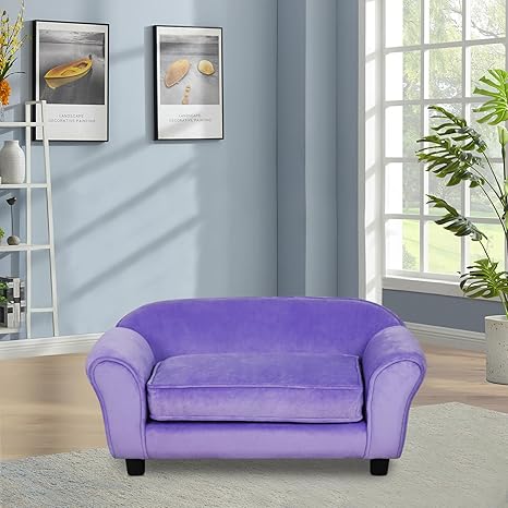 Small Dog Sofa Bed with Washable Cushion