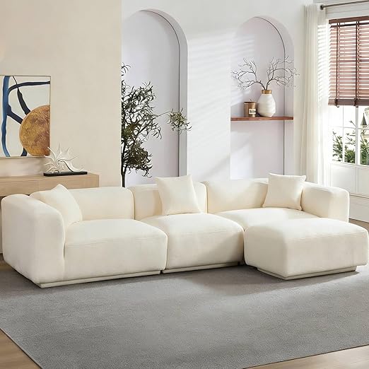 Modular Sectional Sofa with Chaise and Ottoman