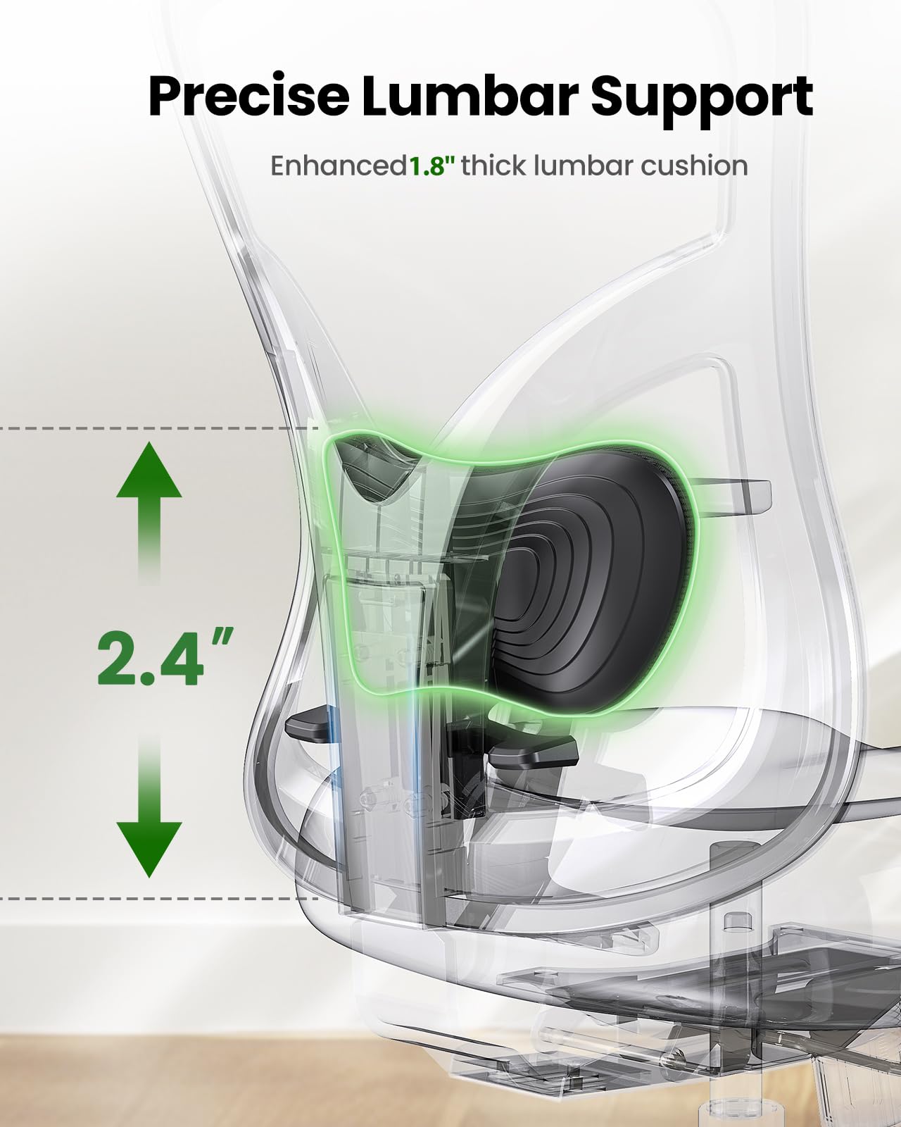 Ergonomic Office Chair with Lumbar Support and Headrest