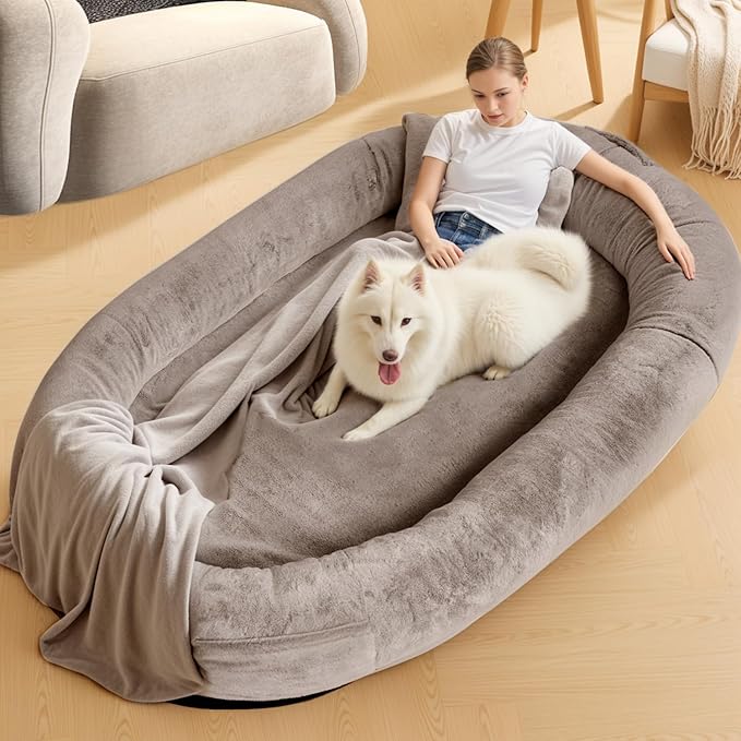 Human Sized Dog Bed for Adults and Pets