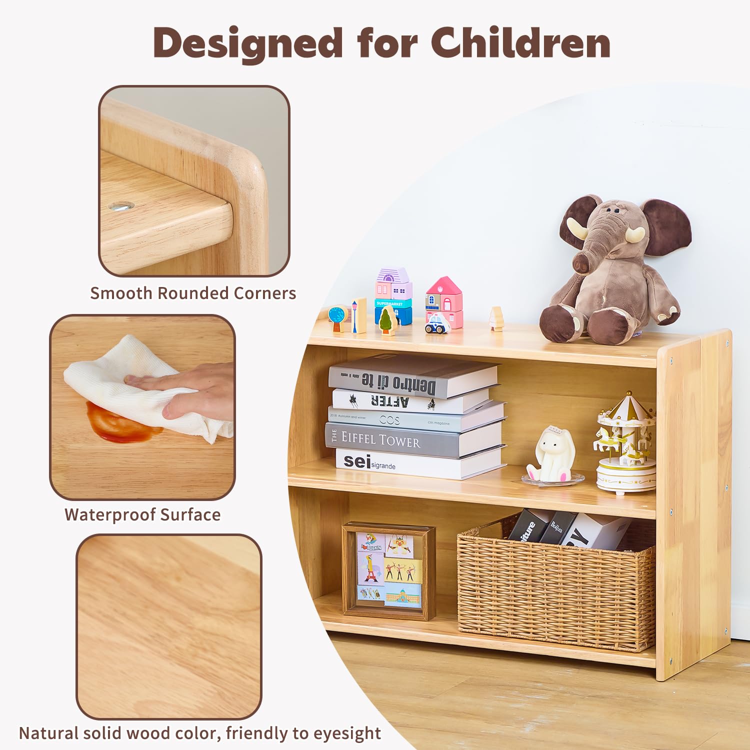 2-Tier Montessori Bookshelf