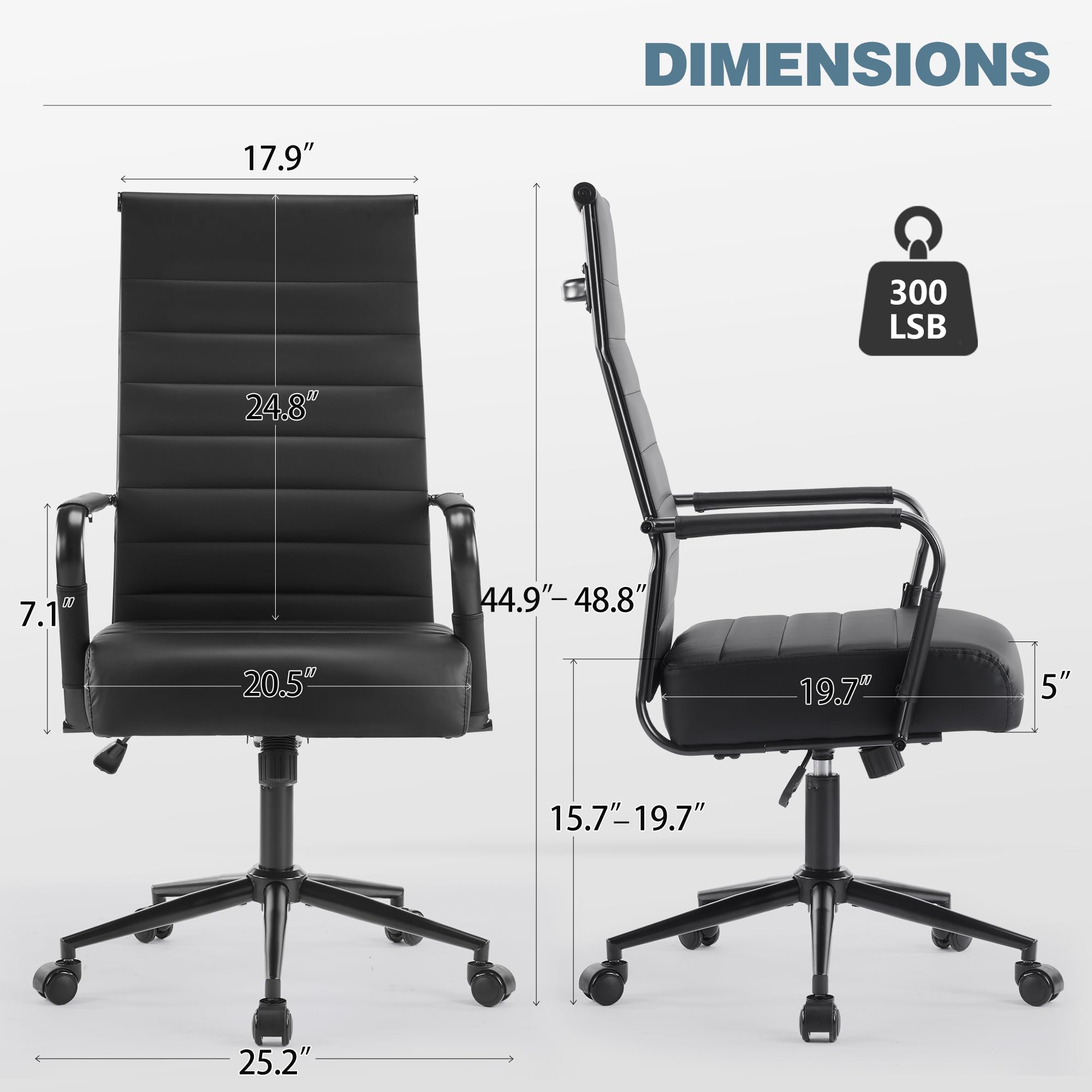 Ergonomic Executive Office Chair with High Back