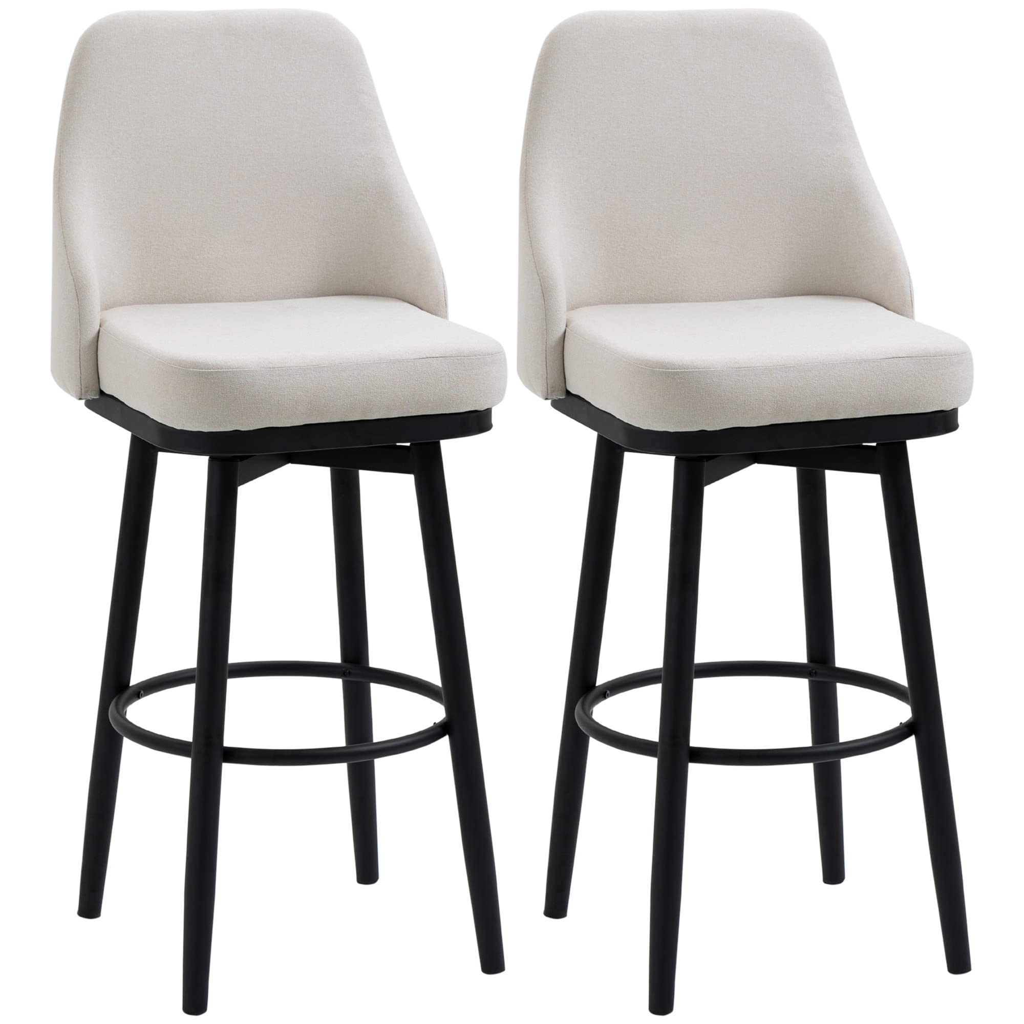 Bar Height Swivel Bar Stools Set of 2