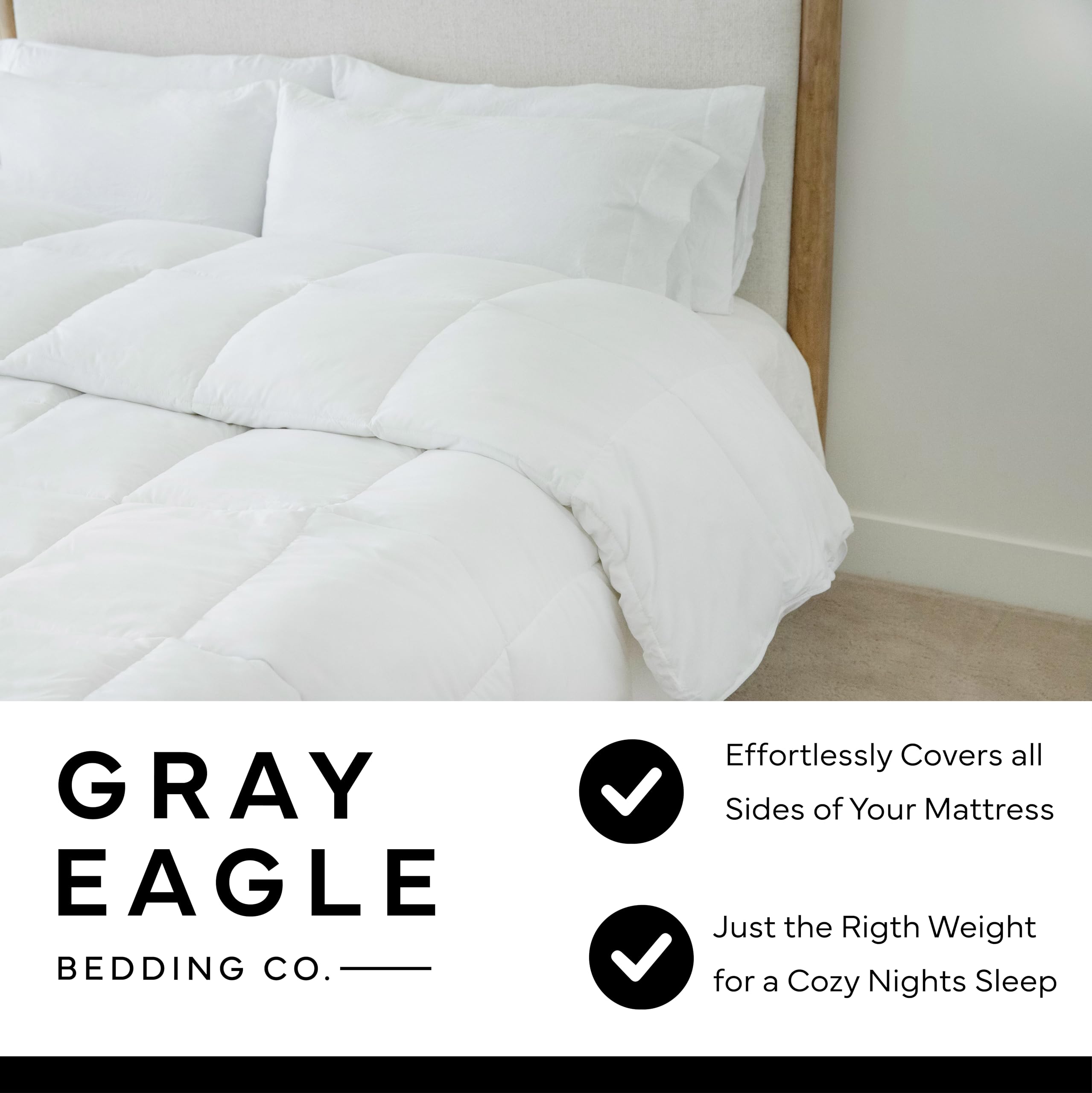 Oversized King Comforter - Synthetic Down Alternative