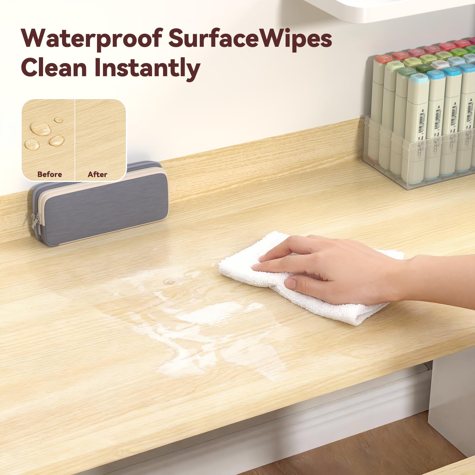 Kids Double Study Desk with Storage