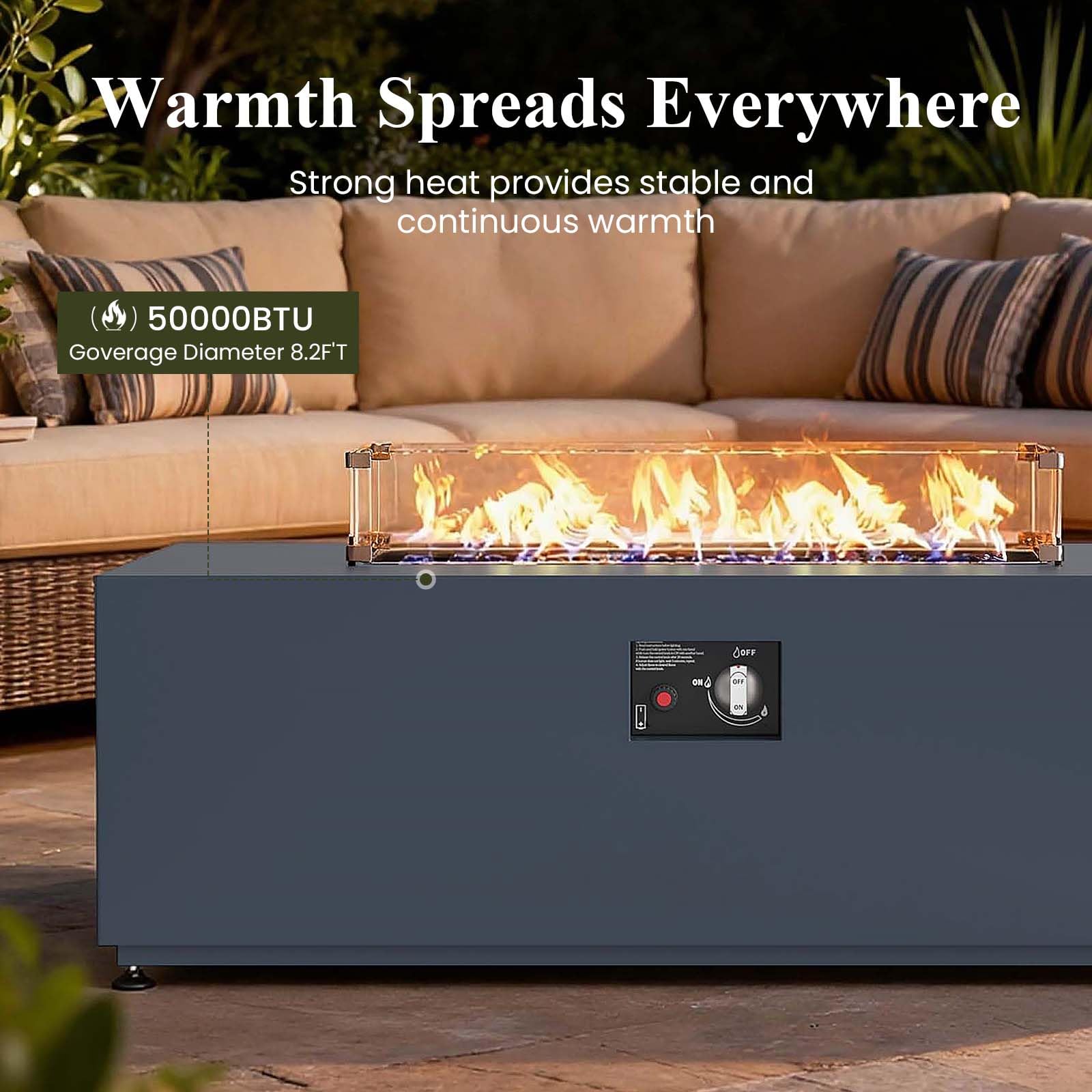 42 Inch Outdoor Fire Pit Table