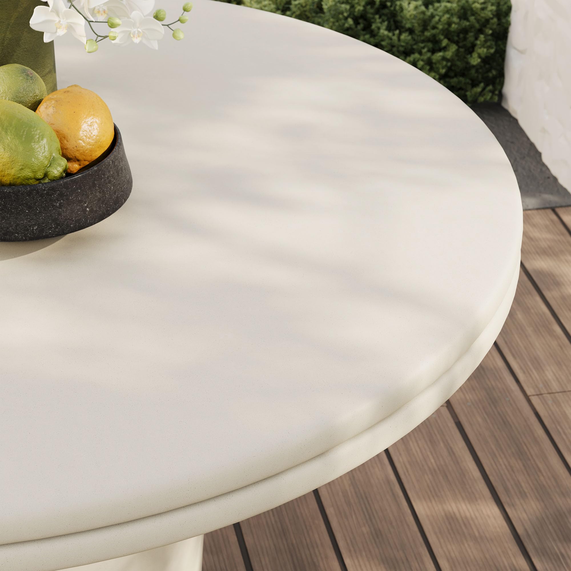 48-Inch Concrete Round Dining Table