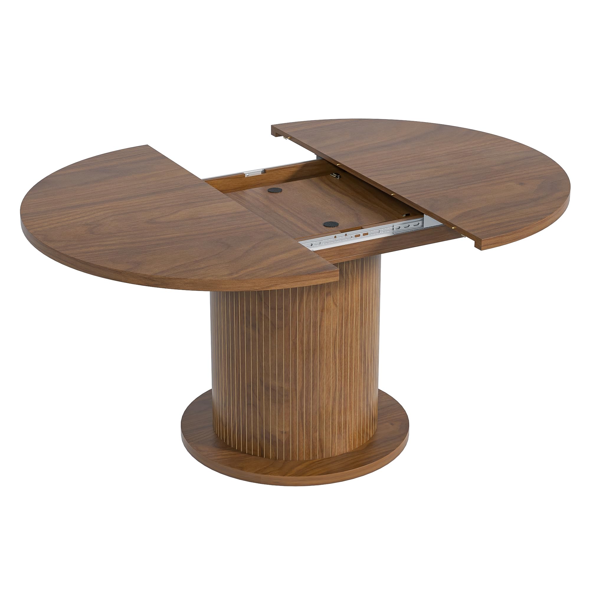 Adjustable Round Dining Table for 4-6