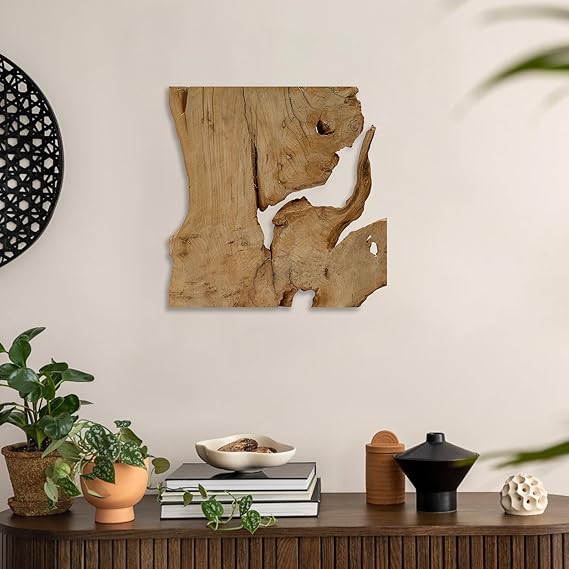 Handcrafted Natural Wood Wall Art