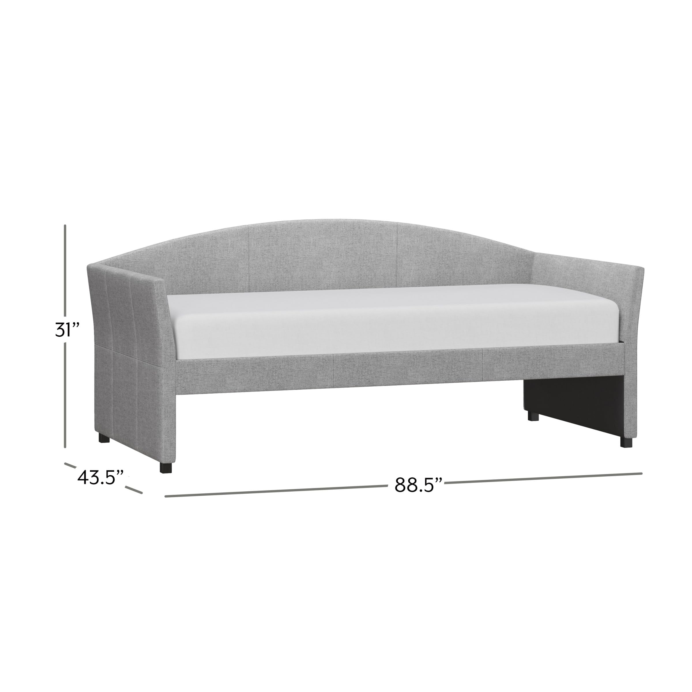 Westchester Daybed Twin Smoke Gray Fabric