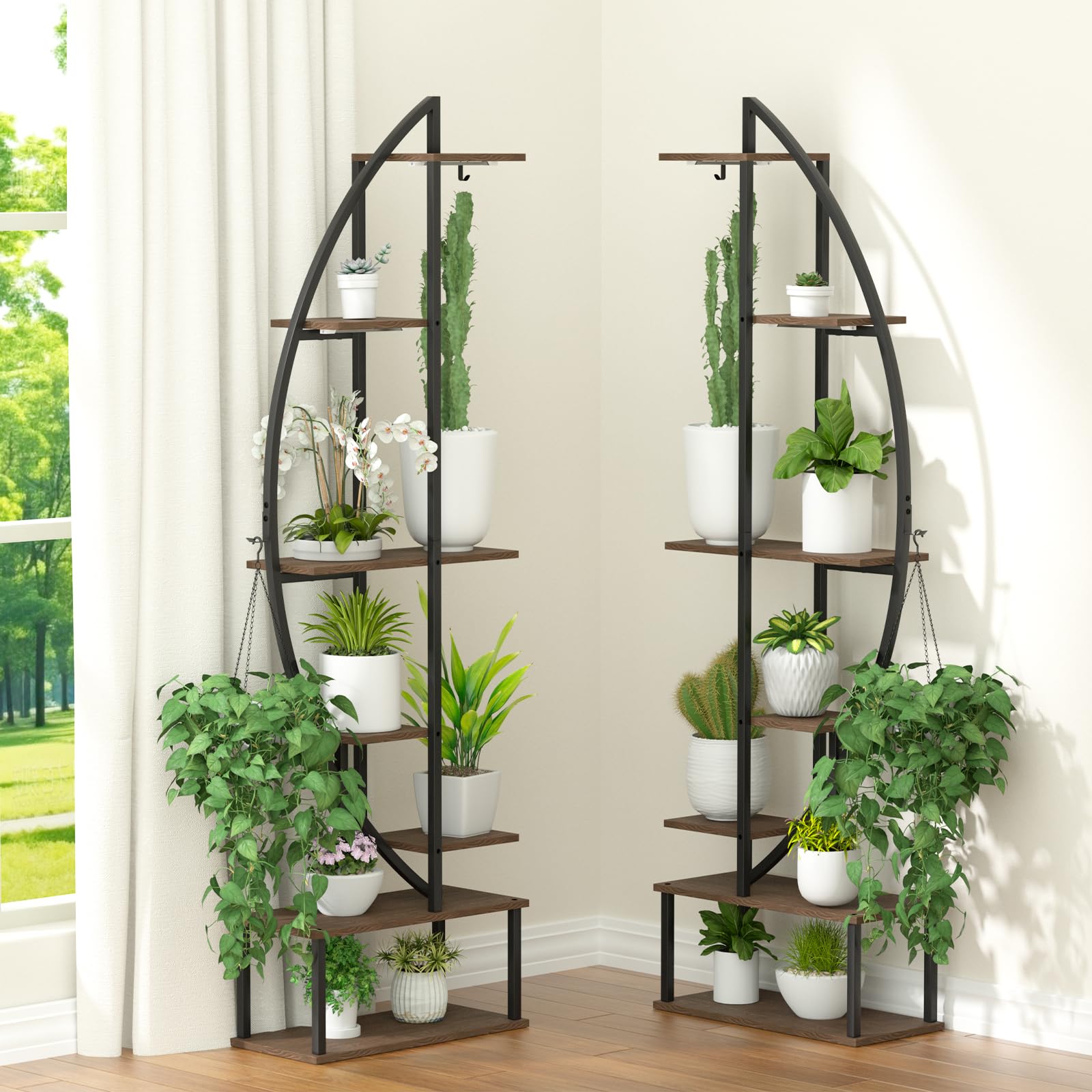 7-Tier Plant Stand with Grow Lights