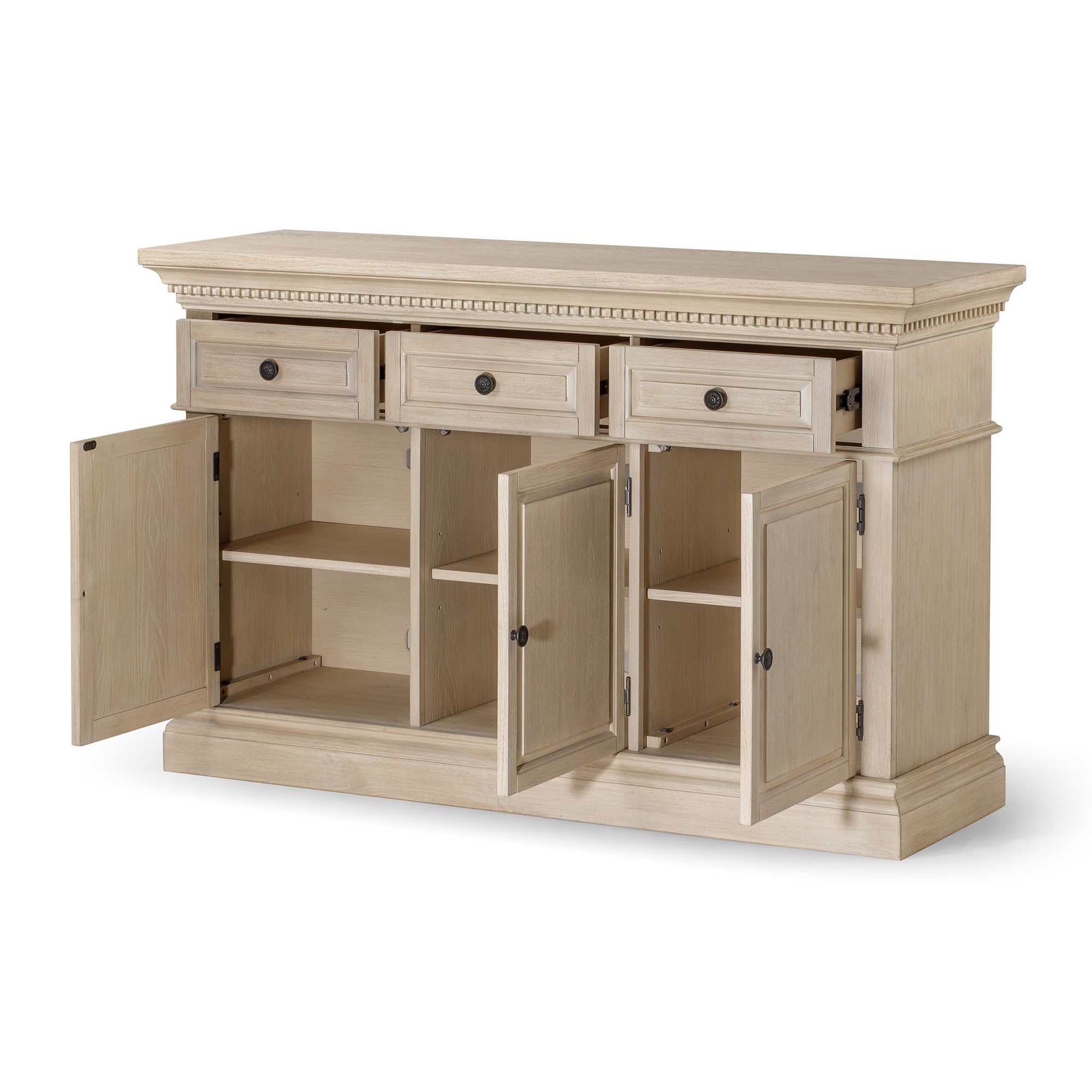 Traditional Wooden Sideboard Buffet Server