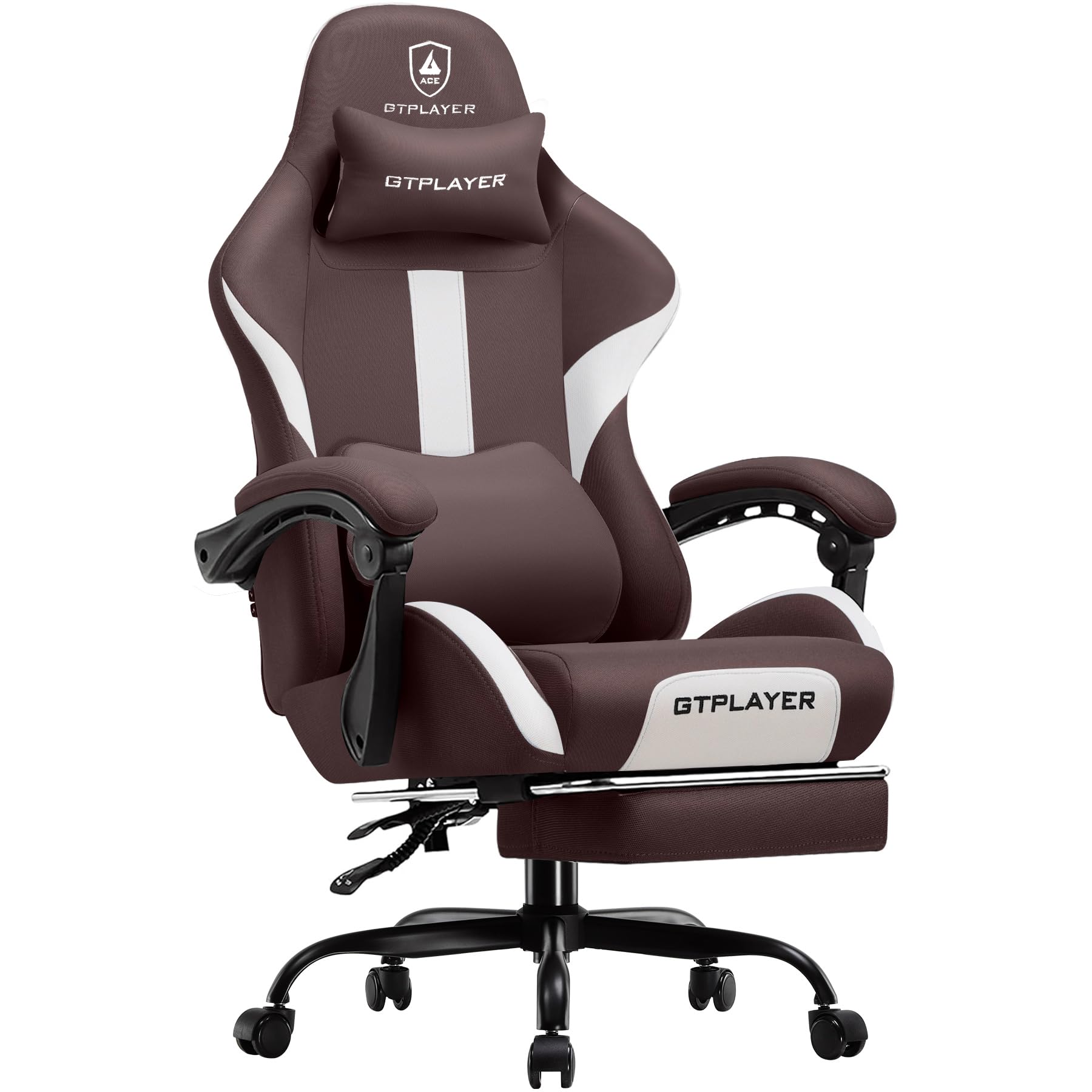 Ergonomic Gaming Chair with Footrest