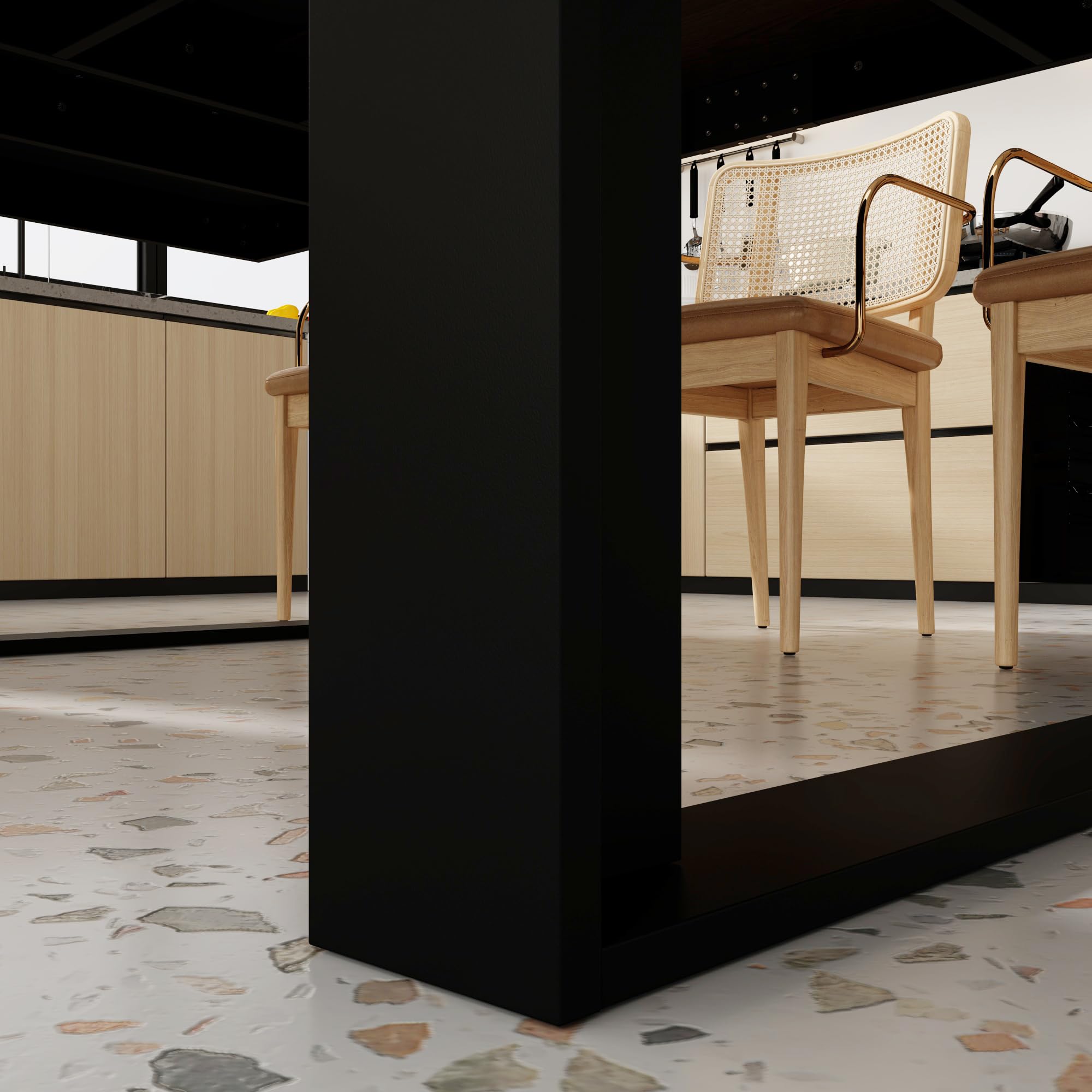 86.6" Dining Table for 8-10 People