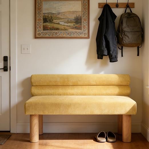 Wally Boucle Upholstered Dining Bench