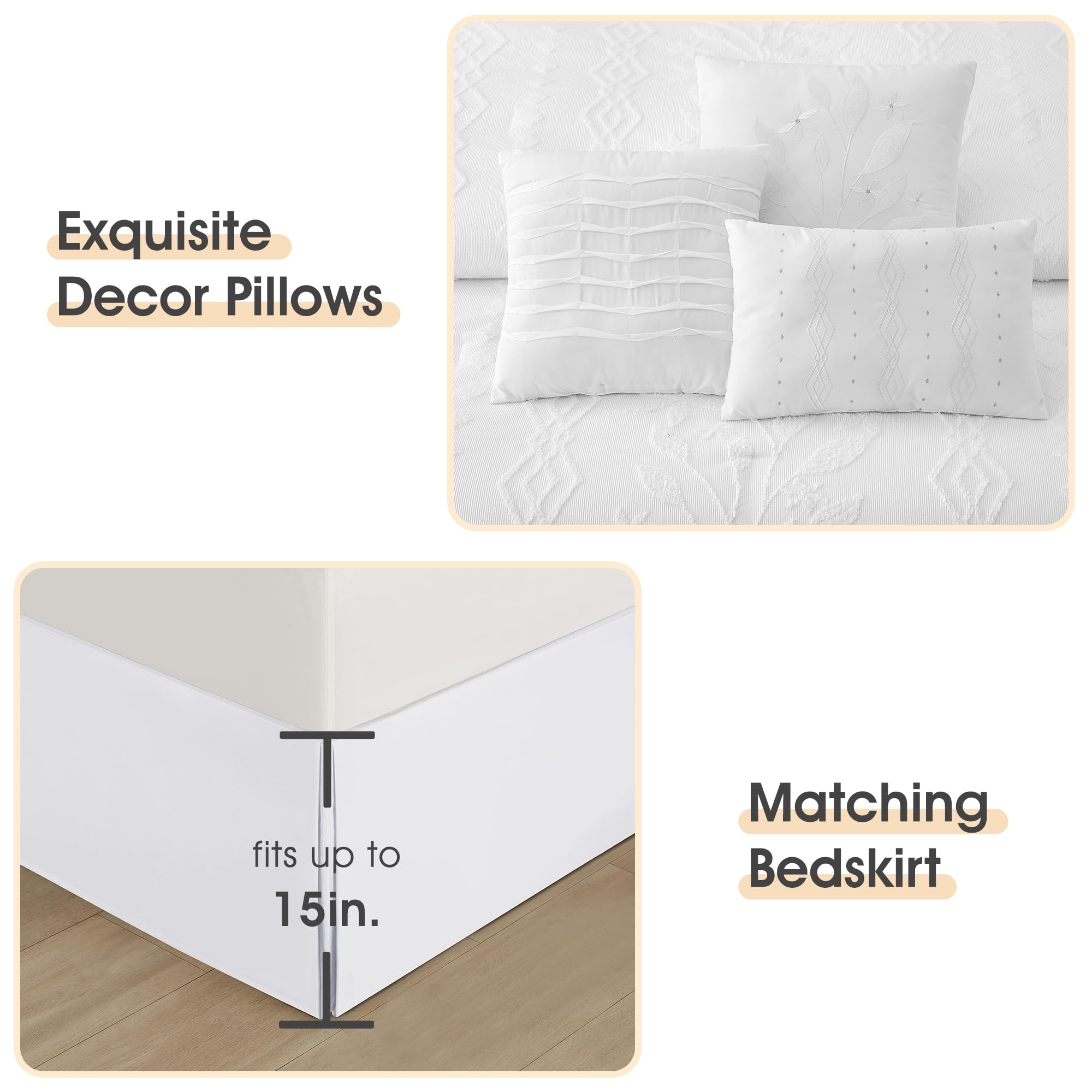 7-Piece Boho Comforter Set Queen