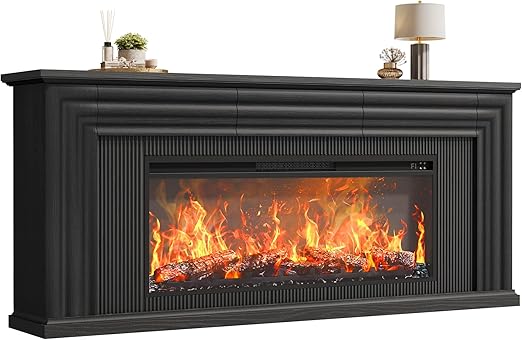 70" Electric Fireplace TV Stand with Storage Drawers