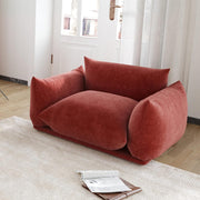 Chenille Accent Chair with Deep Seat