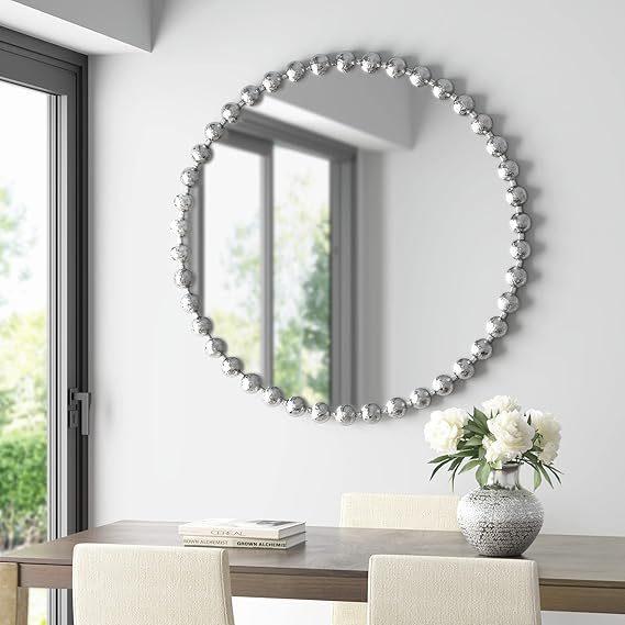Round Gold Wall Mirror 27 Inch