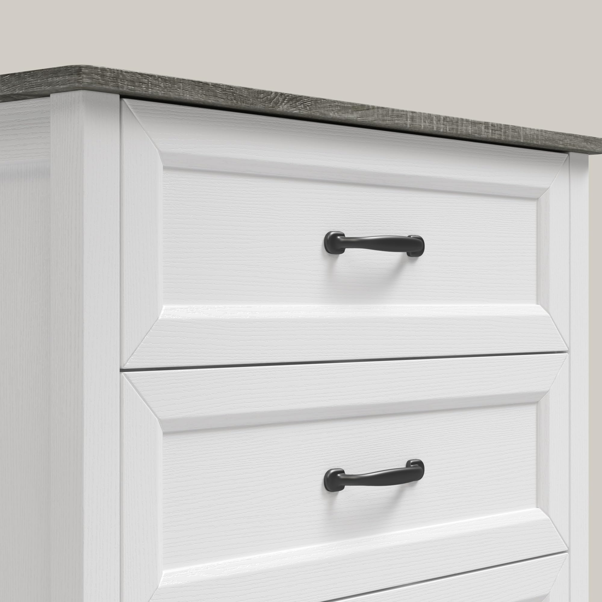 5 Drawer Wood Chest of Drawers