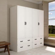 71" Wood Armoire with 2 Doors and 2 Drawers