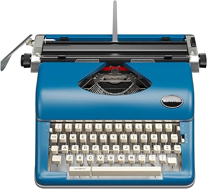 Vintage Manual Typewriter - Black Metal Mechanical Desk Typewriter