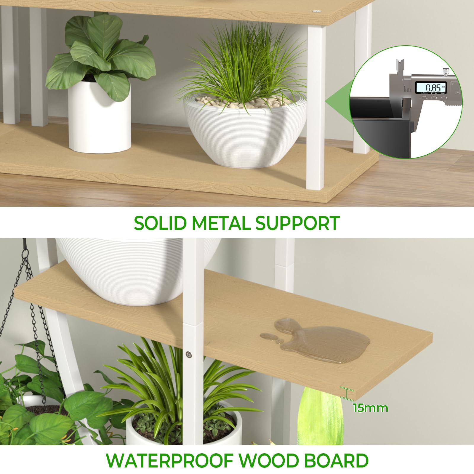 7-Tier Plant Stand with Grow Lights