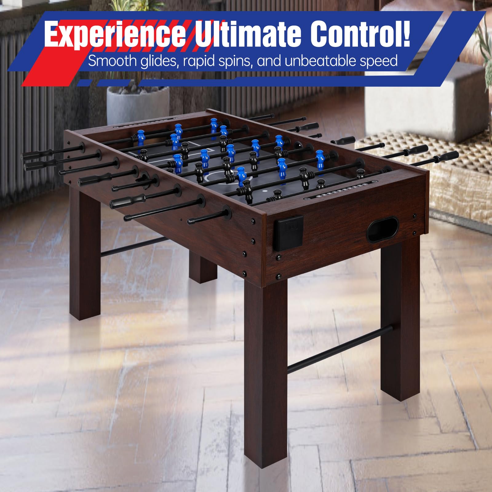 54" Foosball Table for Adults & Kids