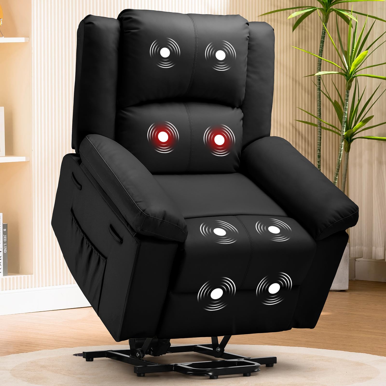 Power Lift Recliner with Heat and Massage for Elderly