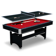 2-in-1 6ft Pool Table with Ping Pong Top