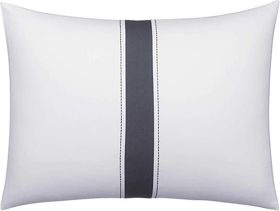 King Comforter Set - Zig Zag White/Black Cotton Sateen