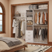 Walk-In Closet Organizer System with Drawers