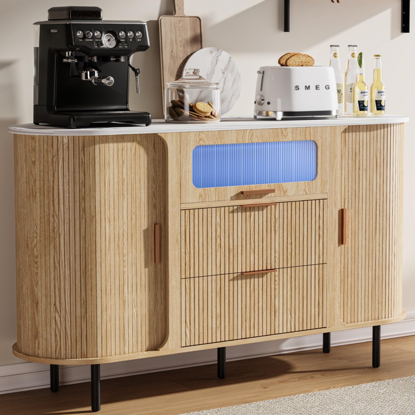 47.8" Storage Accent Cabinet with 4 Doors