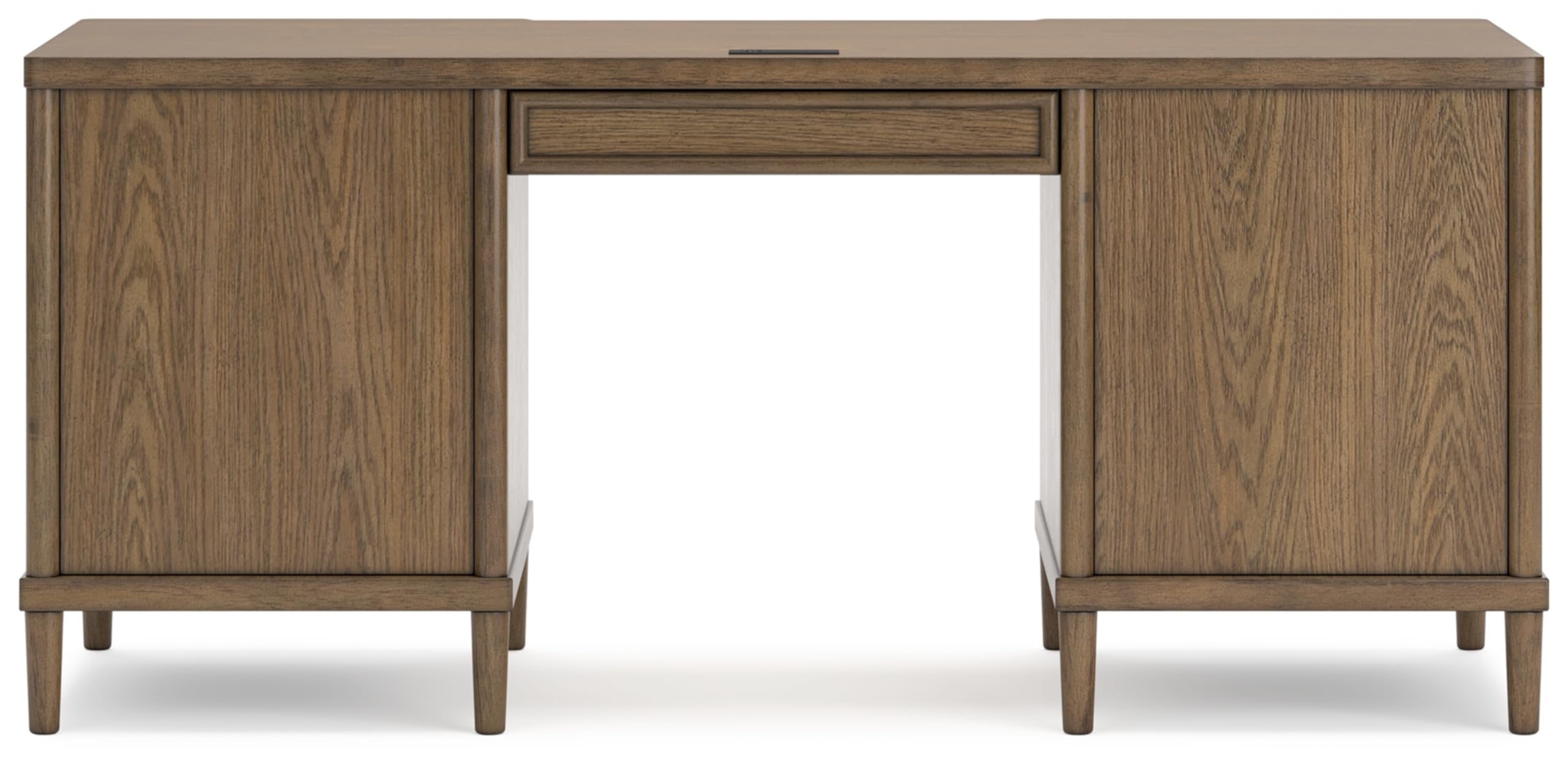 Contemporary Home Office Desk with 6 Drawers