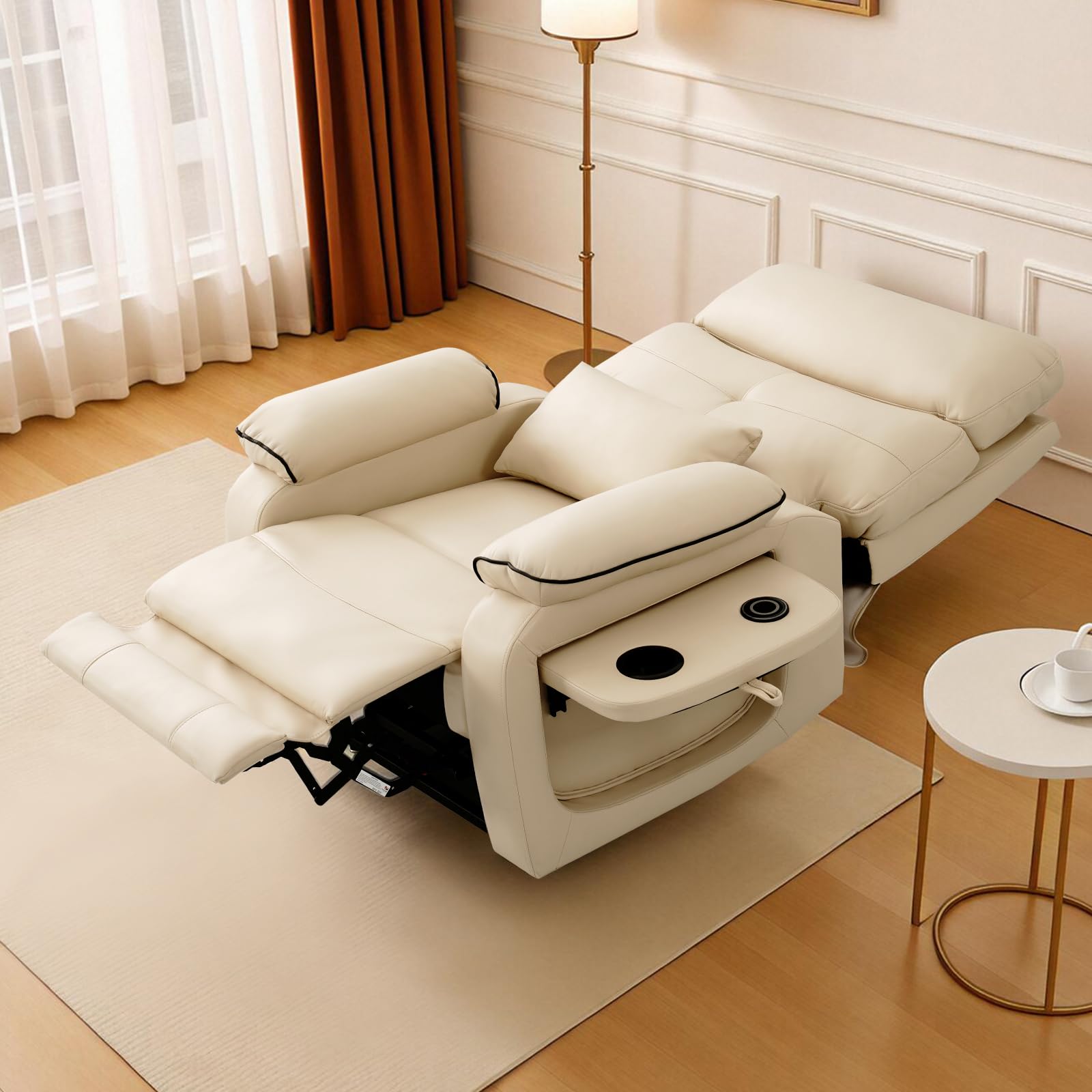 Dual Motor Infinite Position Lift Recliner with Massage and Heat
