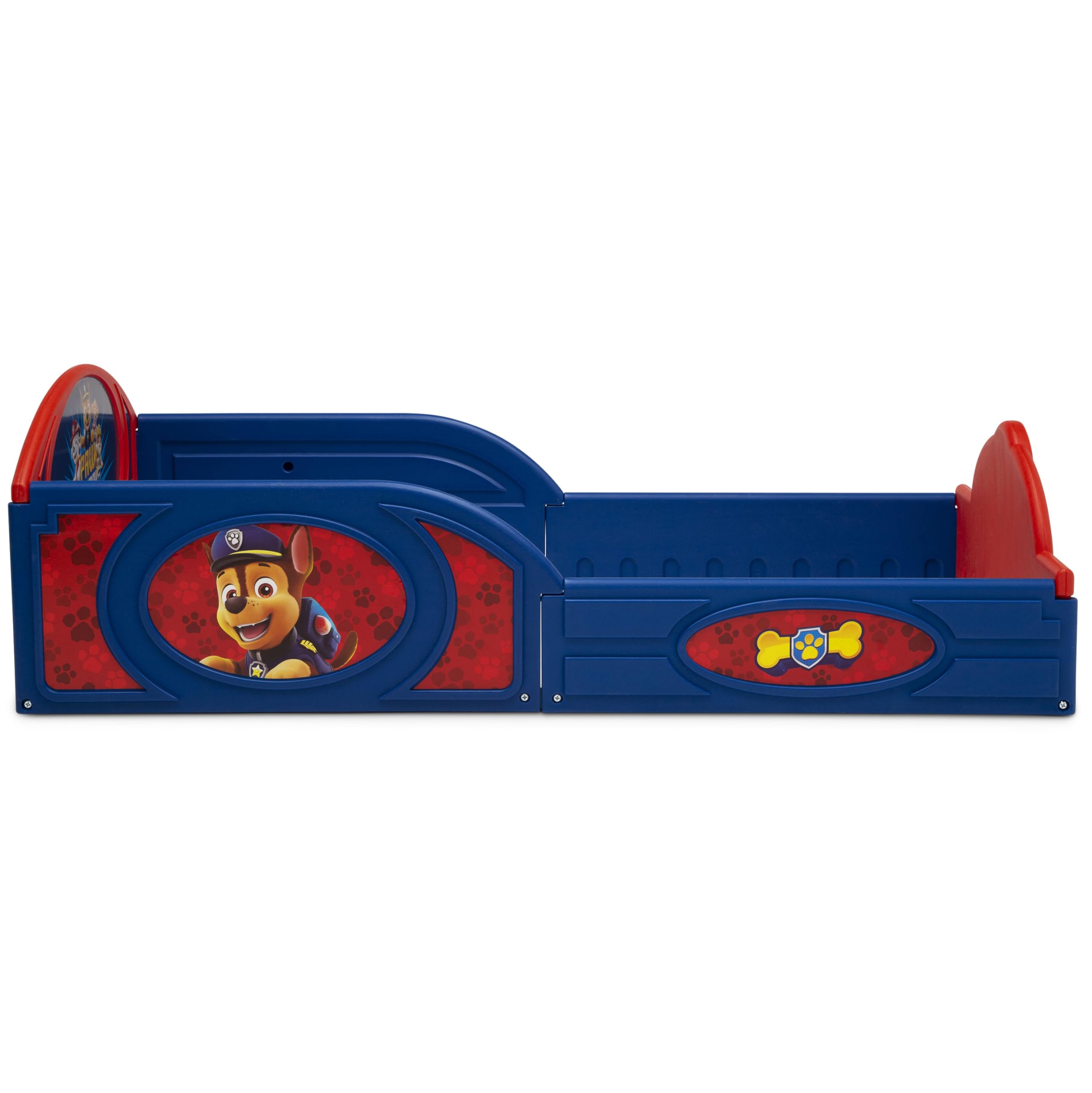 4-Piece Toddler Bedroom Set with Bed, Table, Chair and Toy Box